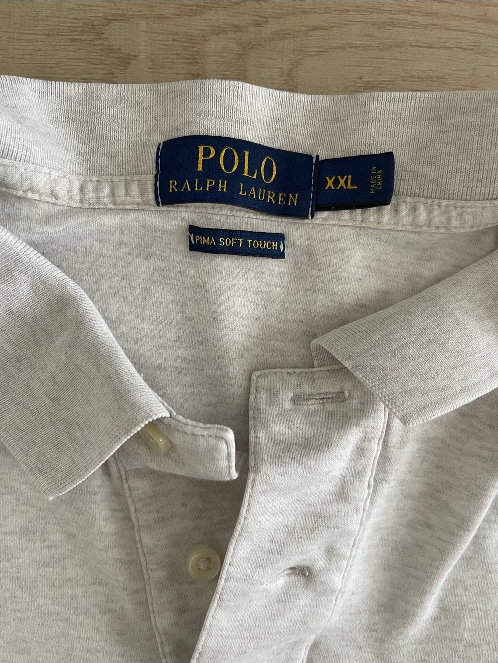 Ralph Lauren Men's Cream Polo with Embroidered Pony - Picture 5 of 6